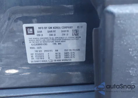 2017 Buick Encore Preferred Ii z USA, uszkodzony, nr VIN KL4CJBSB8HB142983